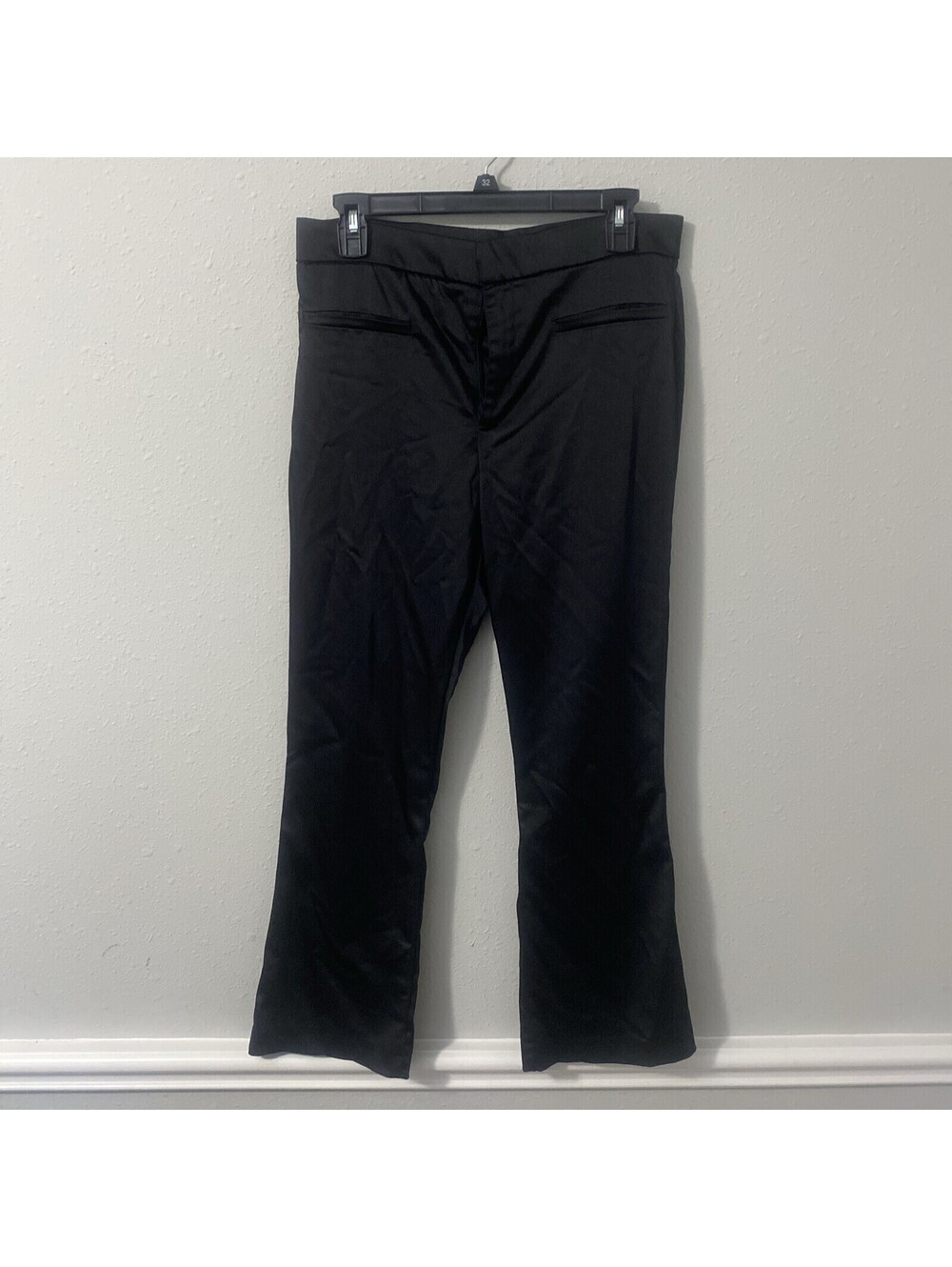Zara Silk Black Pants Size L